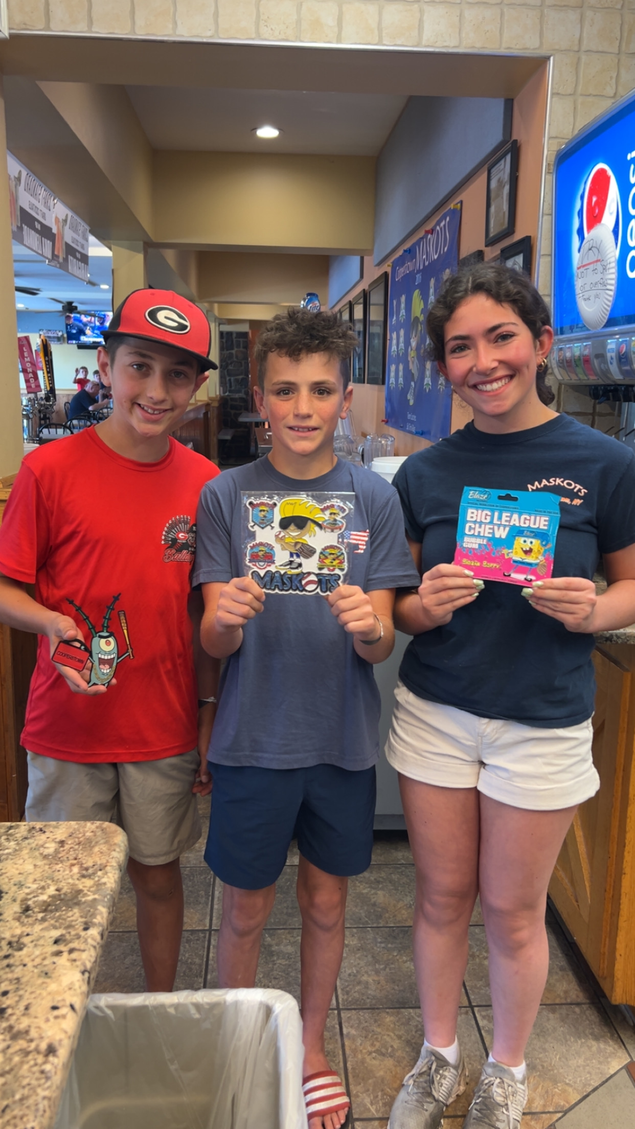 Kids at the counter